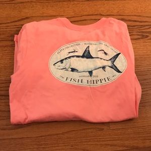 Fish Hippie long sleeve salmon shirt